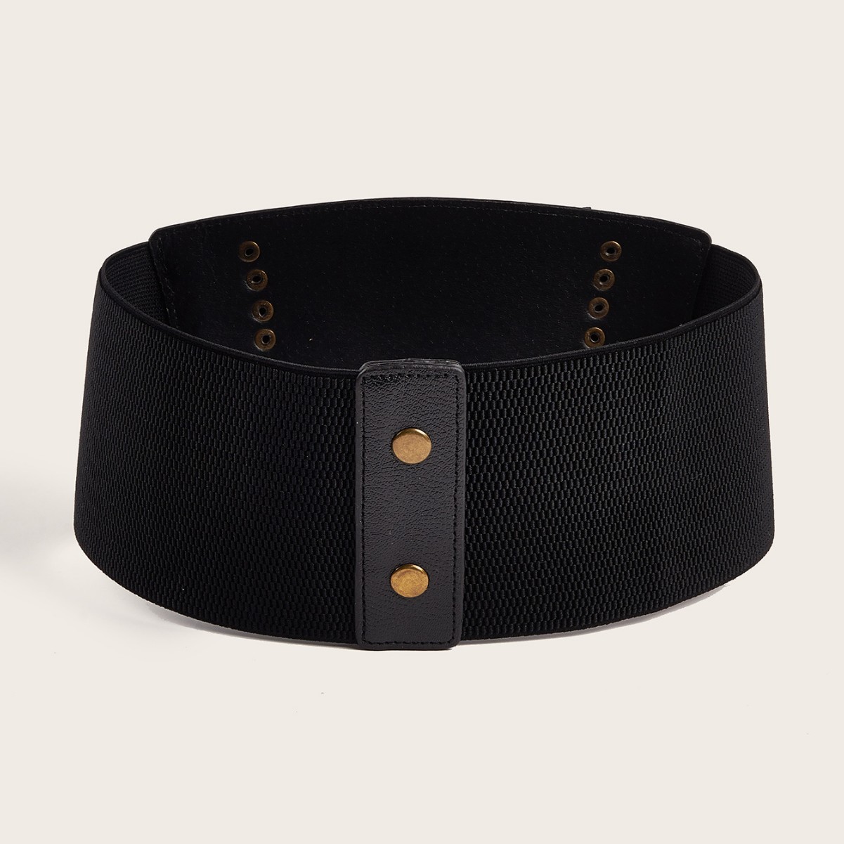 Women Bronze Shoe Buckle Cross Waist Belt - Detail 2