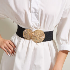 Fashion Women Elastic Waist Belt Dress Coat Decorative Wide Waistband