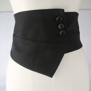 Wholesale Triple Button Fabric Belts - Summer Wide Corset Belt for Suits and Dresses