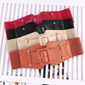 Wholesale Korean Fashion Vintage Elastic Corset Belt - Wide Waist Belt for Shirts and Dresses