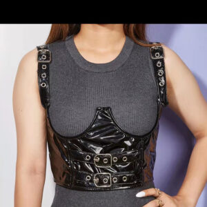 Women Gothic Punk Boned Corset Belt - Main Image