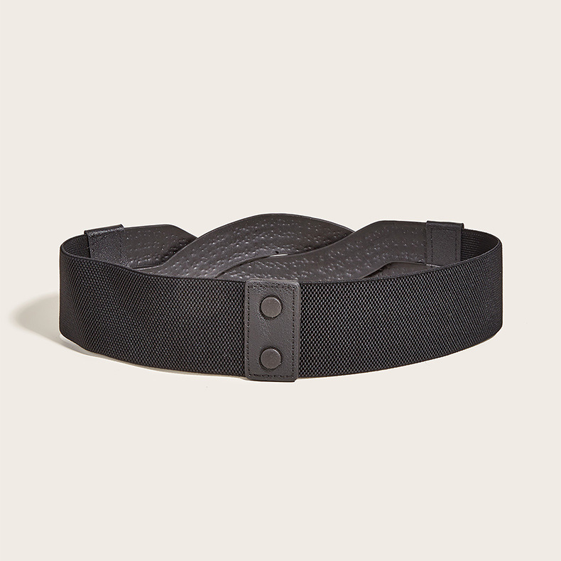 Wholesale European American Style Women's Wide Elastic Corset Belt - Korean Fashion Vintage Waist Belt - Image 4