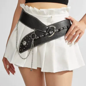 Wholesale Original Design Wide Waist Belt - PU Leather Hook Belt for Women