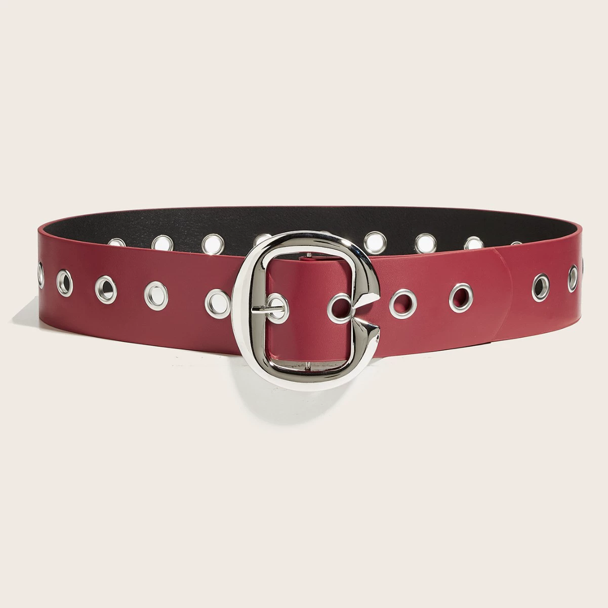Wholesale Punk Rivet Snap Button Belt - Bulk Customizable PU Leather Belt Factory Supply OEM - Image 10