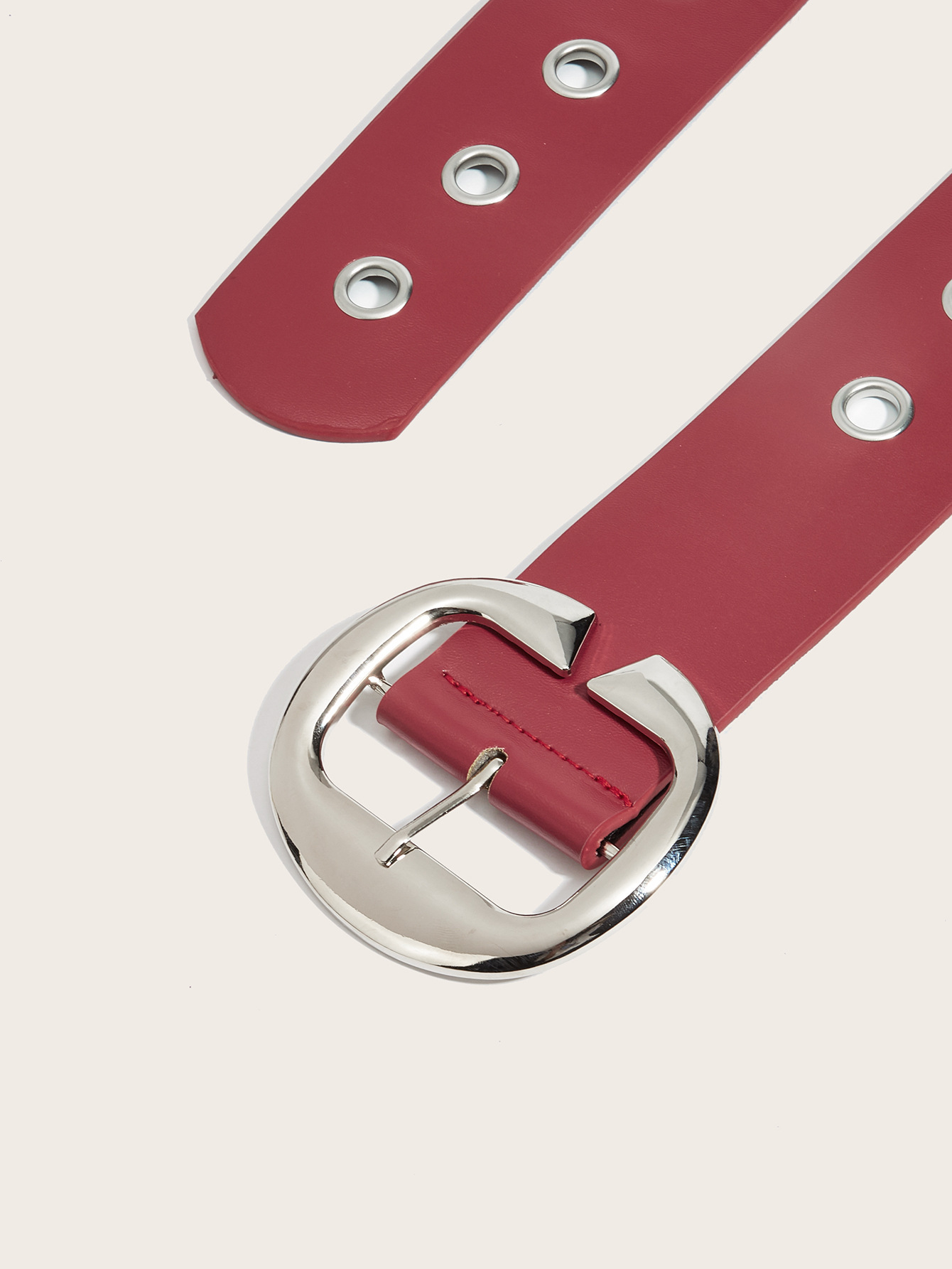 Wholesale Punk Rivet Snap Button Belt - Bulk Customizable PU Leather Belt Factory Supply OEM - Image 5