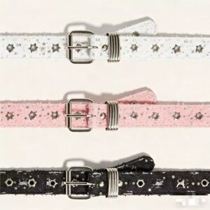 Punk Star Double-Buckle Canvas Belt - All Colors