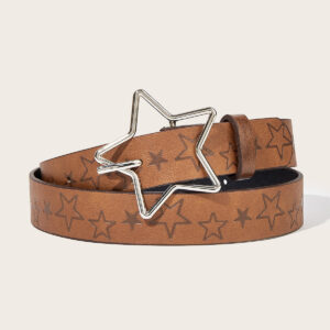 Y2K Vintage Ethnic Star Buckle Belt