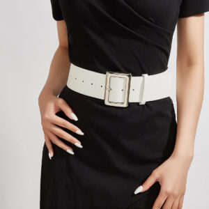 Crocodile Pattern Wide Belt - American Hot Girl Style