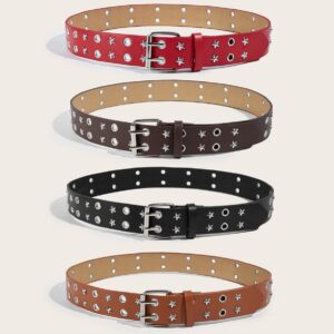 Cotton Linen Style Woven Slim Belt - All Colors