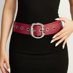 Punk Rivet Snap Button Belt - Main Image