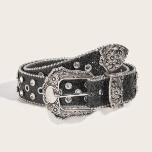 Braided Belt - Black Pattern