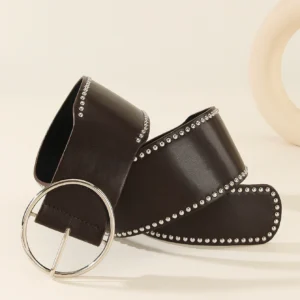Punk Rivet Belt - Round Buckle