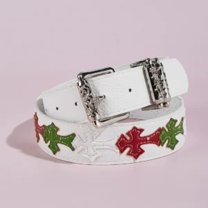 Wholesale Western Belts Bulk - Antique Copper Flower Snap Fashion Belt